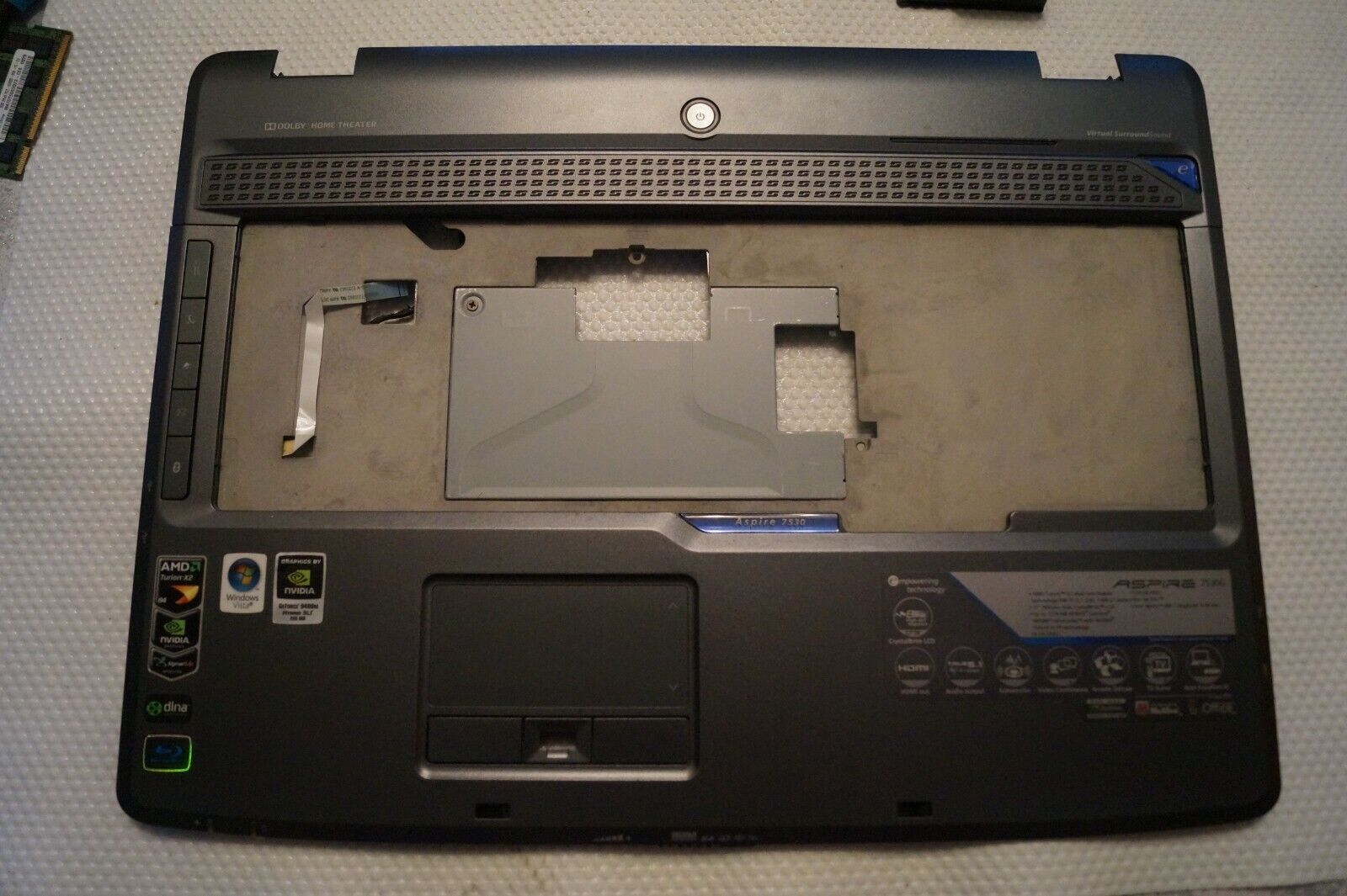 PALMREST FOR ACER ASPIRE 7530G LAPTOP  GENUINE PART