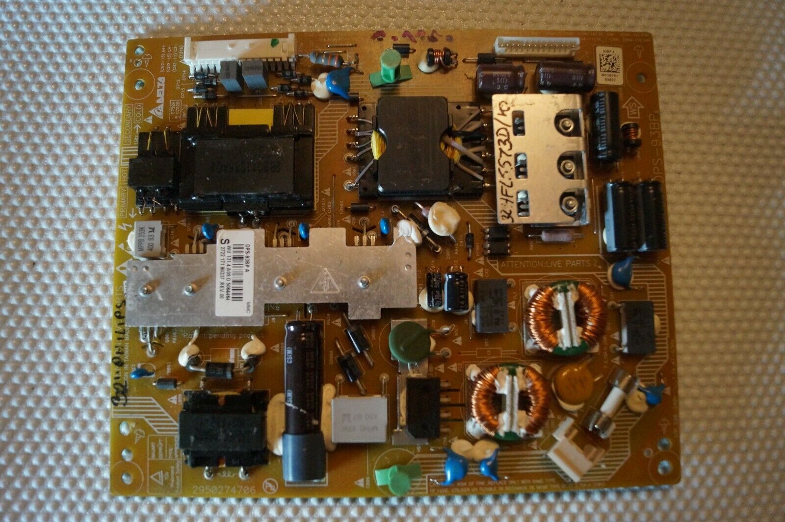 PSU POWER SUPPLY BOARD DPS-93BP FOR 32″ PHILIPS 32HFL5573D/10 LED TV