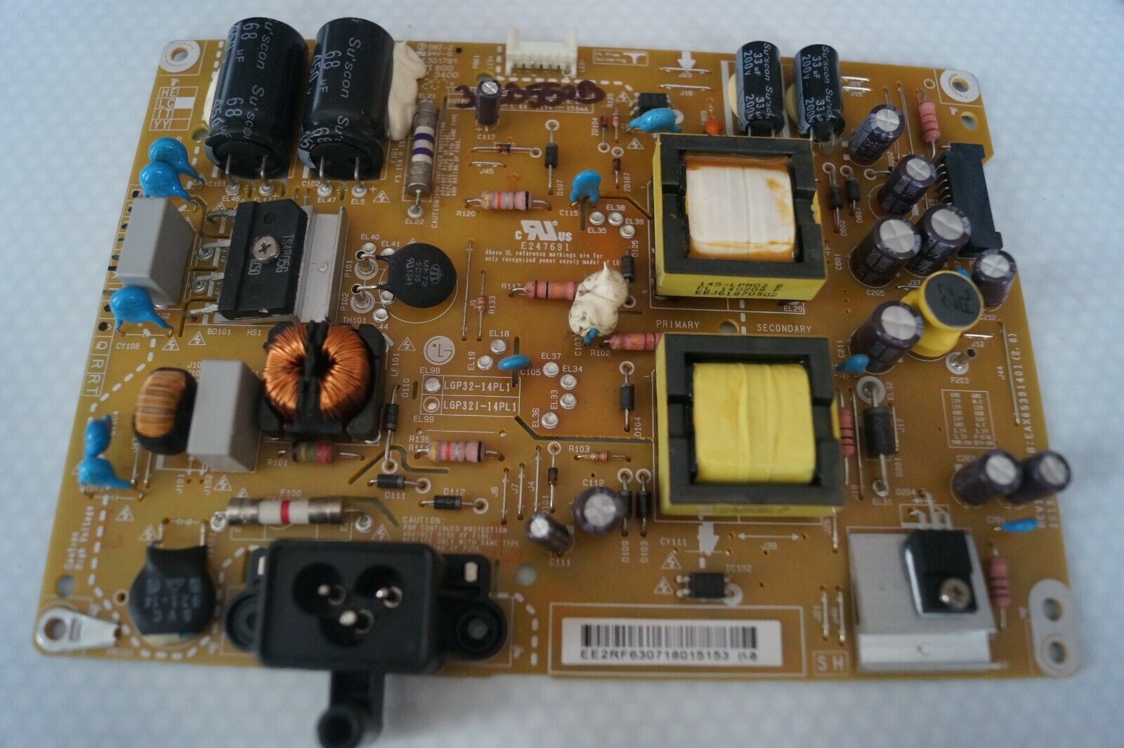 PSU POWER SUPPLY BOARD REV1.0 EAX65391401(2.6) FOR 32″ LG 32LB550B LED TV