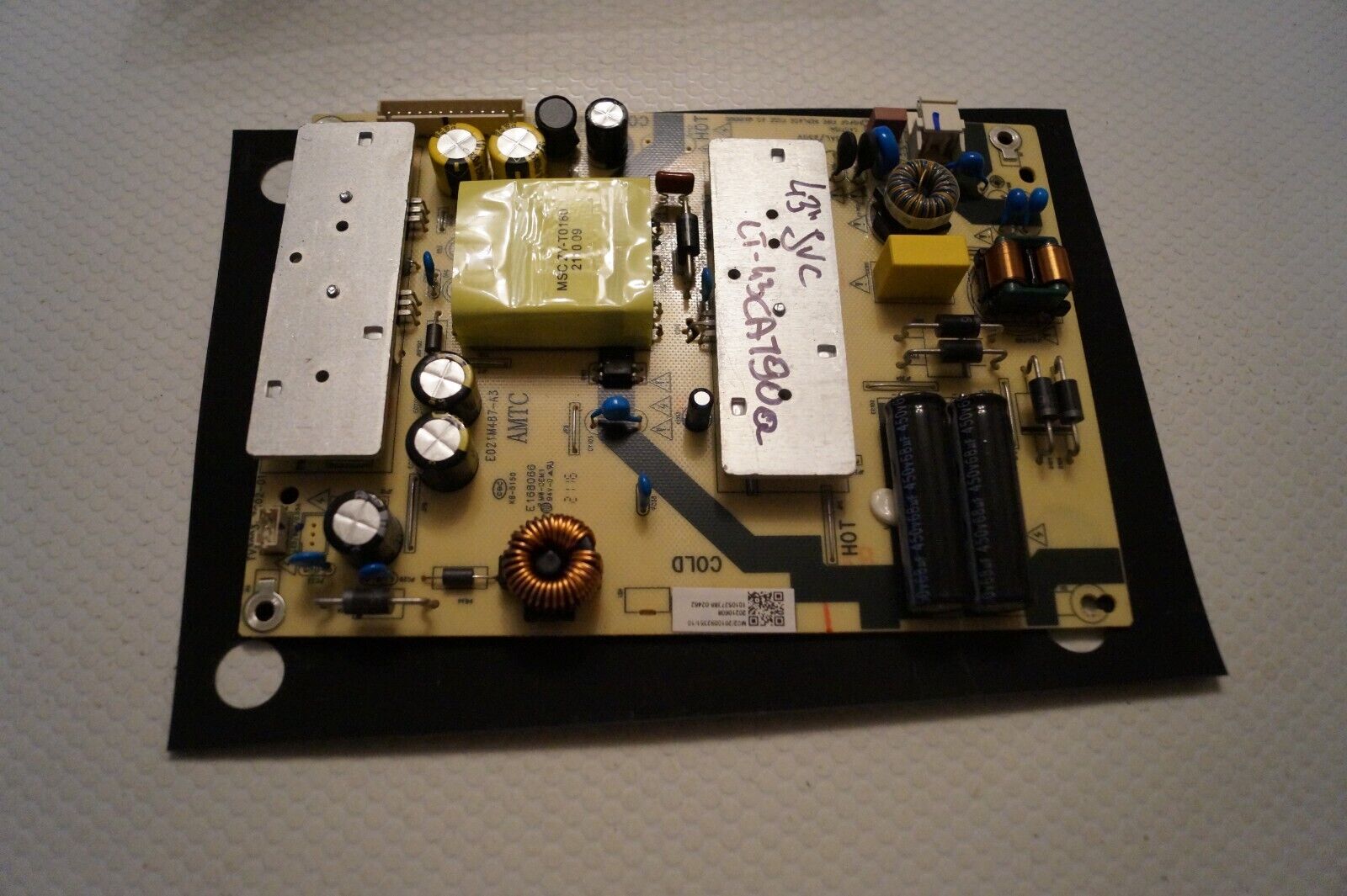 PSU POWER SUPPLY BOARD TV3903-ZC02-01 FOR 43″ JVC LT-43CA790A