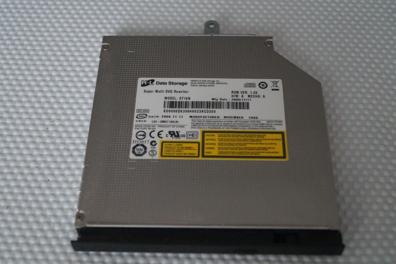 DVD GT10N OPTICAL DRIVE GENUINE FOR 15.6″ ACER ASPIRE 5735z LAPTOP