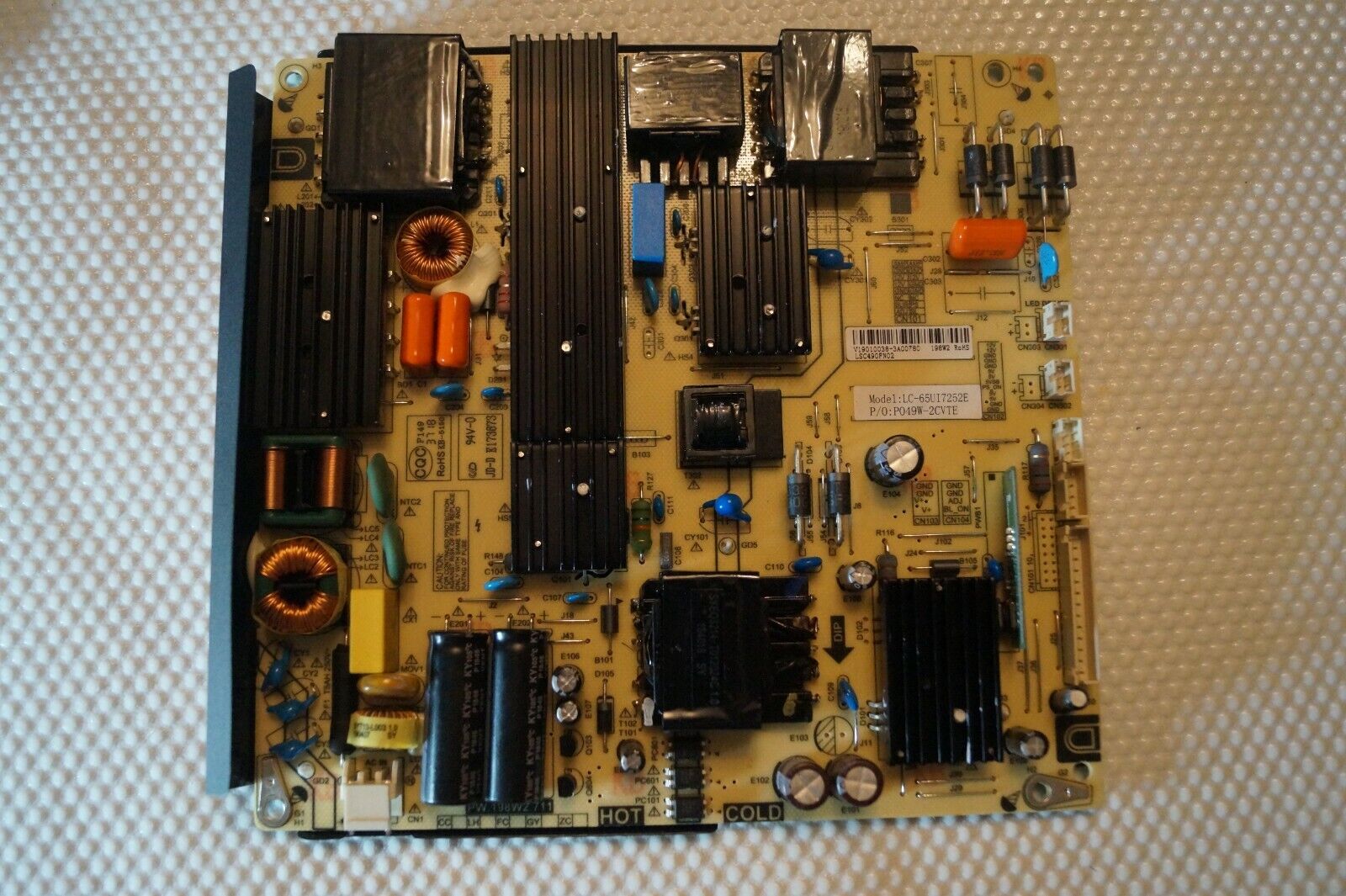 PSU POWER SUPPLY BOARD PW.198W2.711 FOR 65″ SHARP LC-65UI7252K LED TV