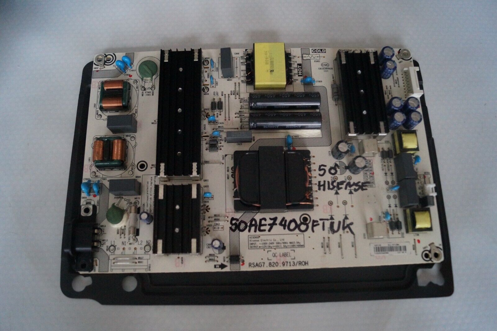 PSU POWER SUPPLY BOARD RSAG7.820.9713/ROH FOR 50″ HISENSE 50AE7400FTUK TV