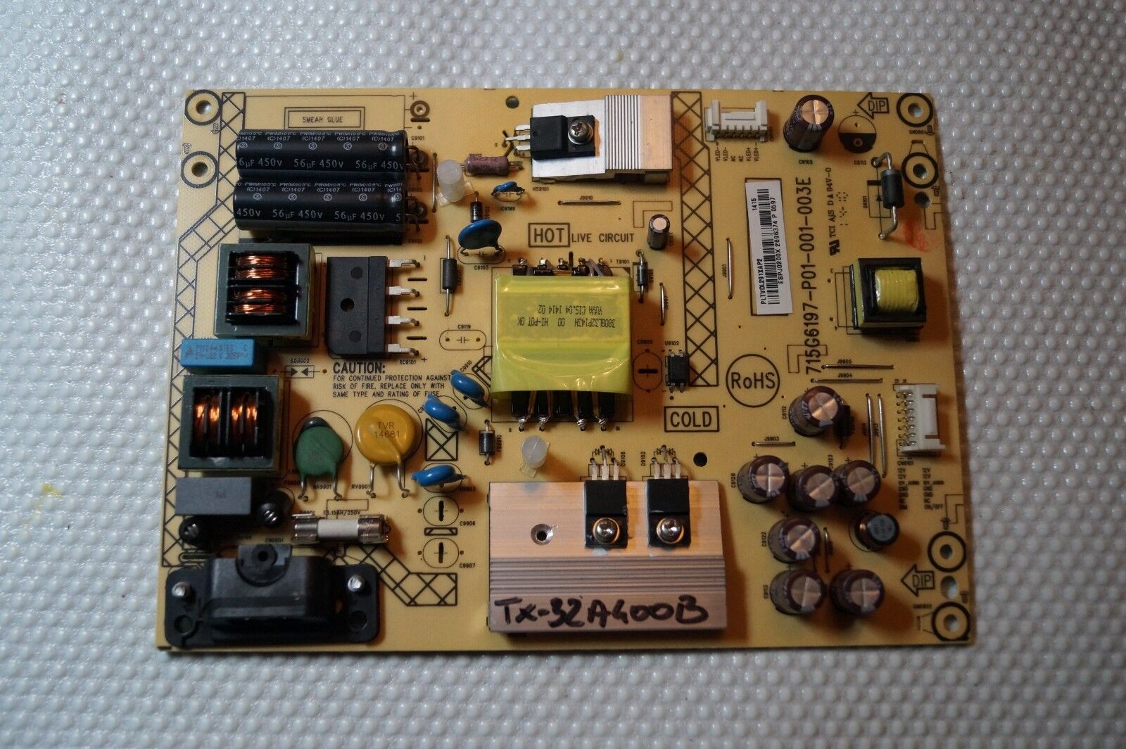 PSU POWER SUPPLY BOARD 715G6197-P01-001-003E FOR 32″ PANASONIC TX-32A400B LED TV