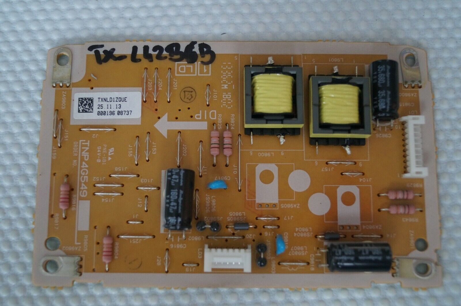 LED DRIVER BOARD TNP4G549 TXNLD1ZQUE PANASONIC TX-L42B6B LED TV, LC420DUE SF R2