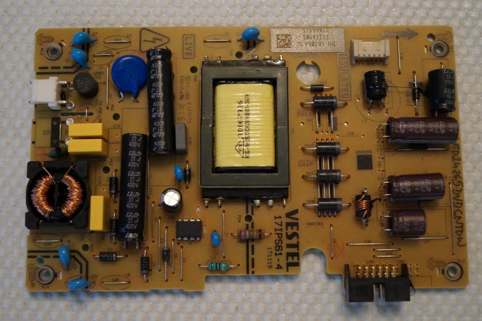 PSU POWER SUPPLY BOARD 17IPS61-4 23314103 FOR 24″ BUSH LED24265DVDCNTDW COMBO TV