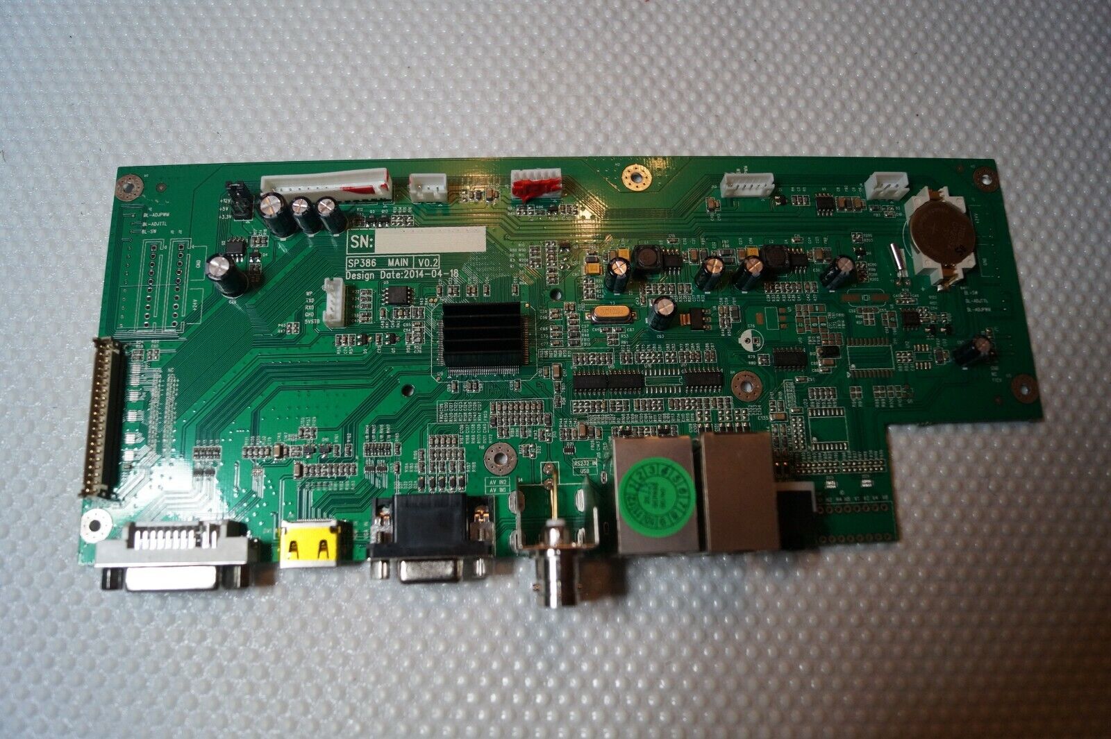 MAIN BOARD SP386 MAIN V0.2 FOR 43″ DIRECT DIGITAL DISPLAY WITH RS-232