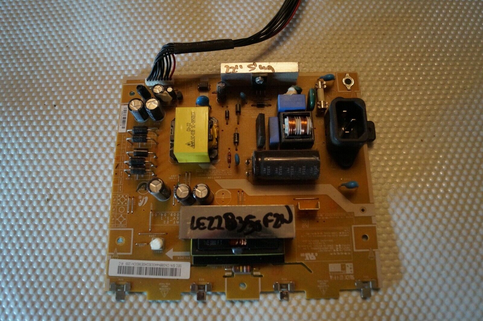 PSU POWER SUPPLY BOARD BN44-00302A FOR 22″ SAMSUNG LE22B350F2W TV, T216HA01-DB