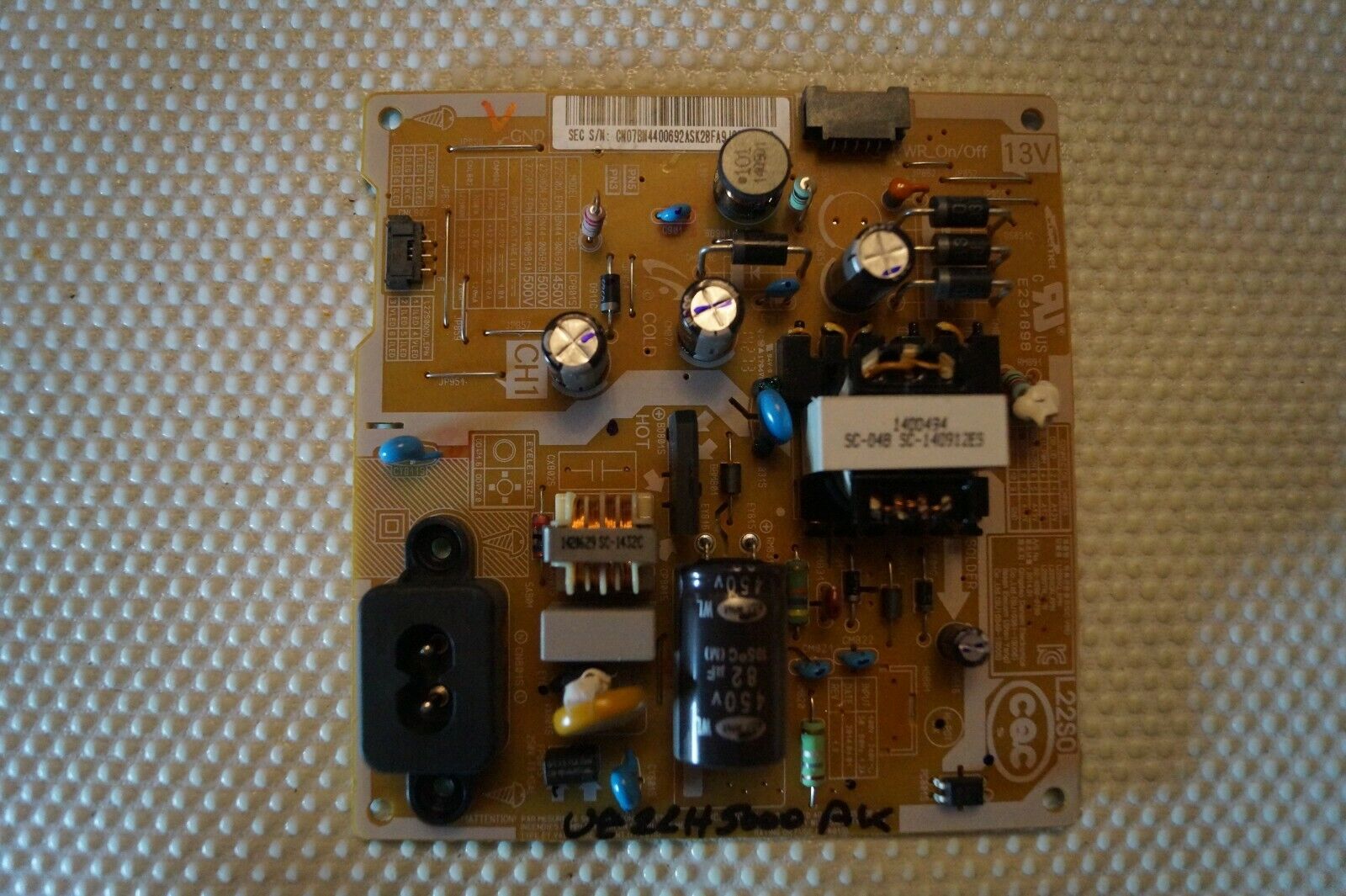 PSU POWER SUPPLY BOARD BN44-00692A FOR 22″ SAMSUNG UE22H5000AK UE22H5600AK TV