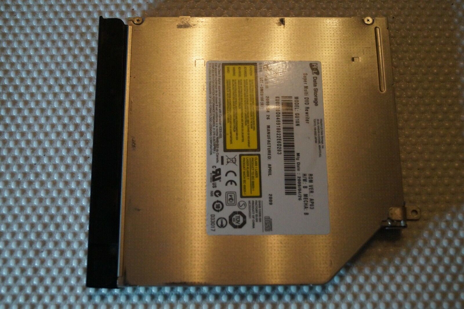 DVD GU10N OPTICAL GENUINE FOR 14″ ACER ASPIRE 4810T LAPTOP