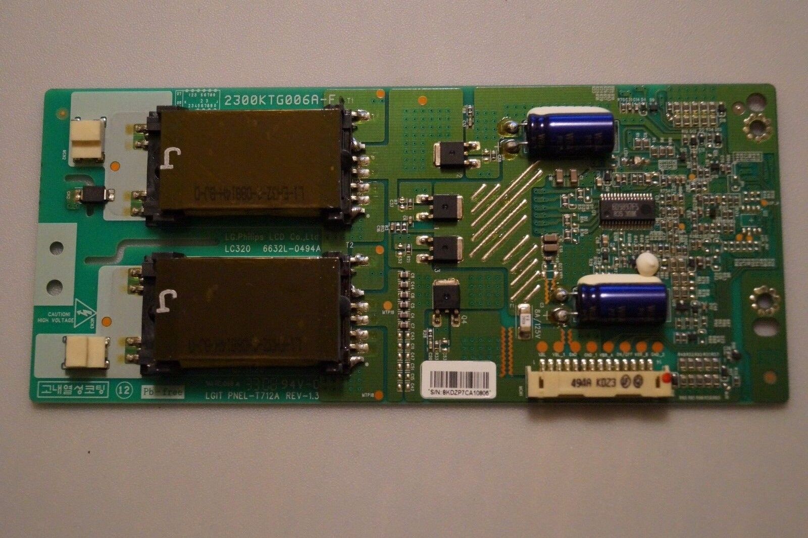 INVERTER BOARD 6632L-0494A LG 32LG4000 32LG5000 32LB75 32LT75 LCD TV,  LC320WXN
