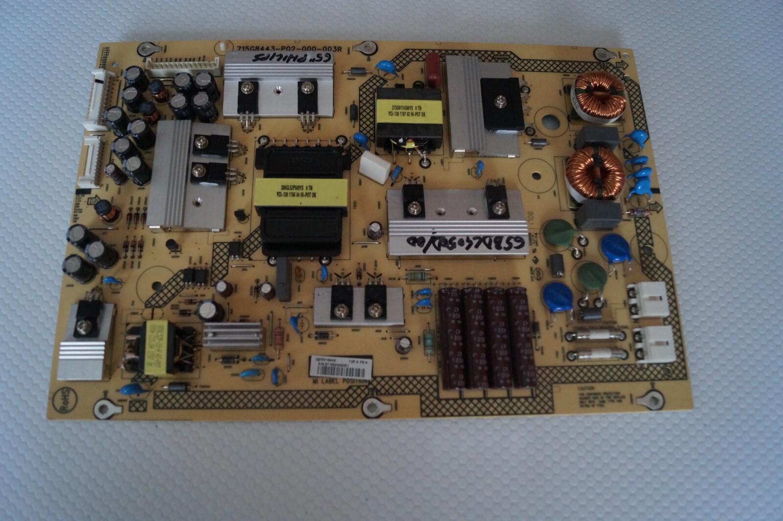 PSU POWER SUPPLY BOARD 715G8443-P02-000-003R FOR 65″  PHILIPS 65DBL4050D/00