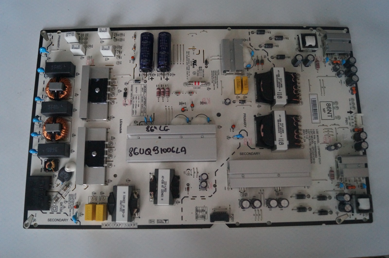 PSU LG 86UQ91006LA POWER SUPPLY BOARD FOR 86″ TV EAY65895562 LGP86NT-21U1