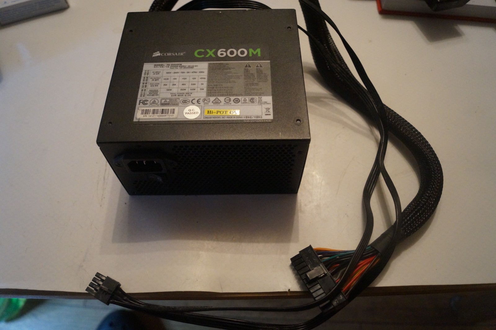PSU Corsair CX600M Power Supply