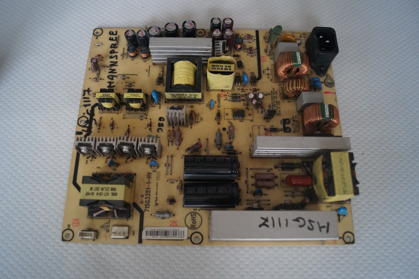 PSU POWER SUPPLY BOARD 715G3351-1-HV FOR 75″ HANNSPREE HSG1117