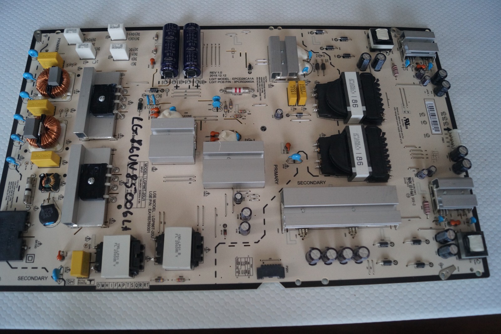 PSU POWER SUPPLY BOARD EAY65769301 FOR 86″ LG 86UN85006LA