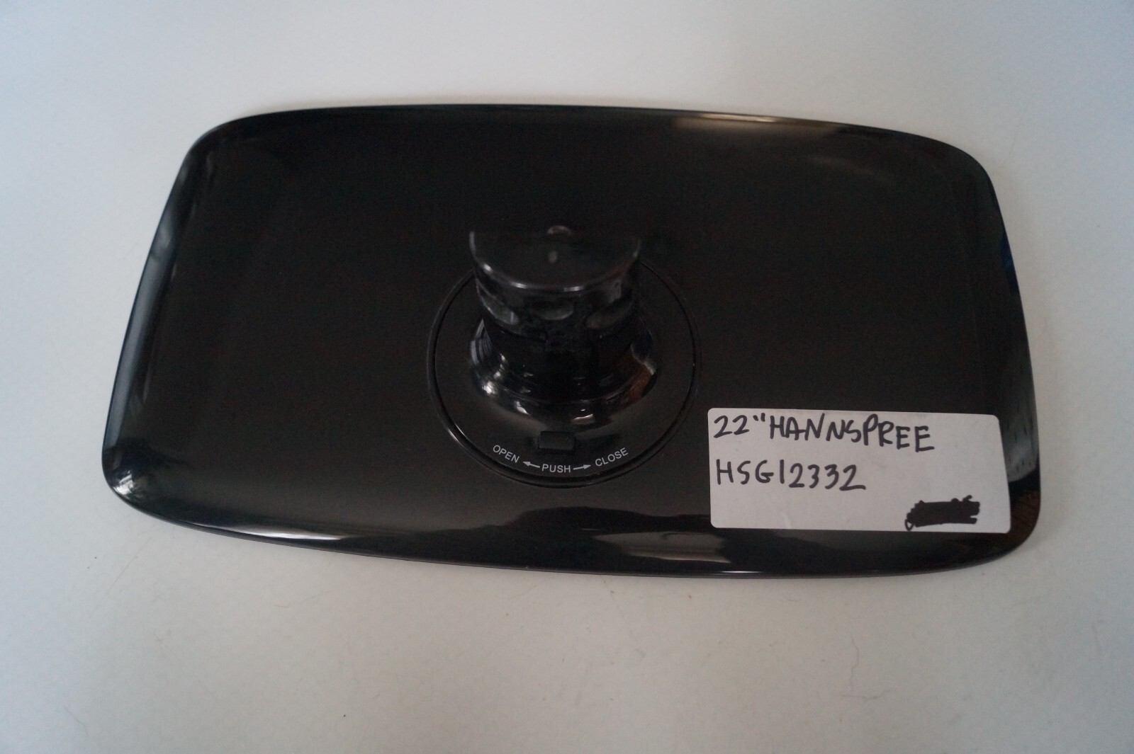 TABLETOP PEDESTAL GLASS STAND FOR 22″ HANNSPREE HSG12332  + GENUINE SCREWS