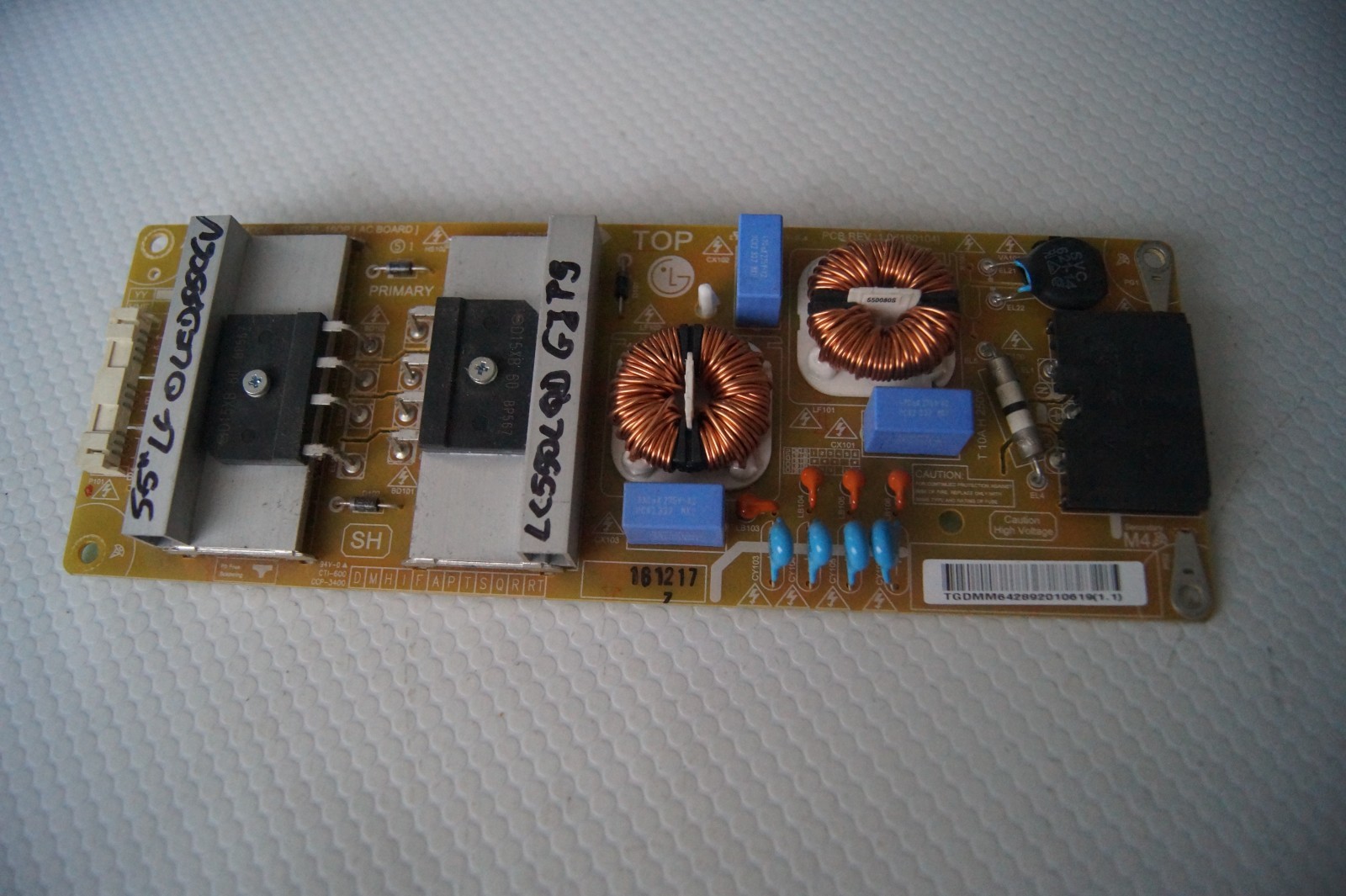 PSU POWER SUPPLY BOARD LGP55L-16OP FOR 55″ LG OLED55C6V , LC550LQD GJ P9