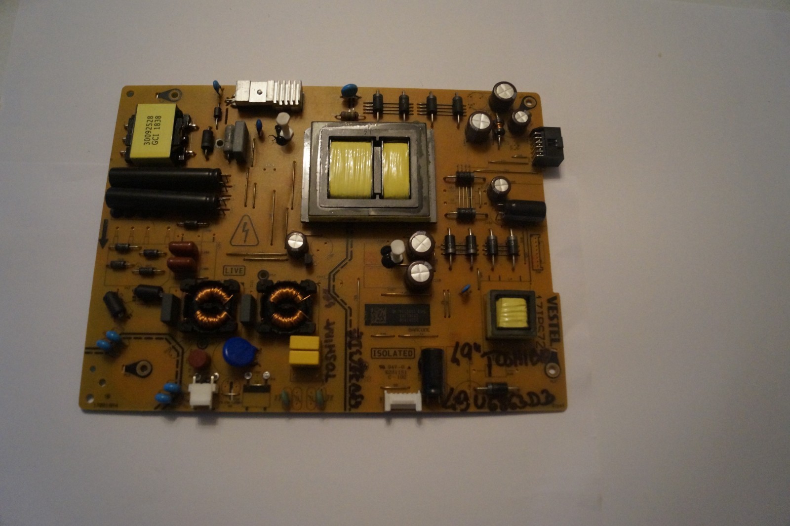 PSU POWER SUPPLY BOARD 17IPS72 28189183 FOR 49″ TOSHIBA 49U6863DB LED TV