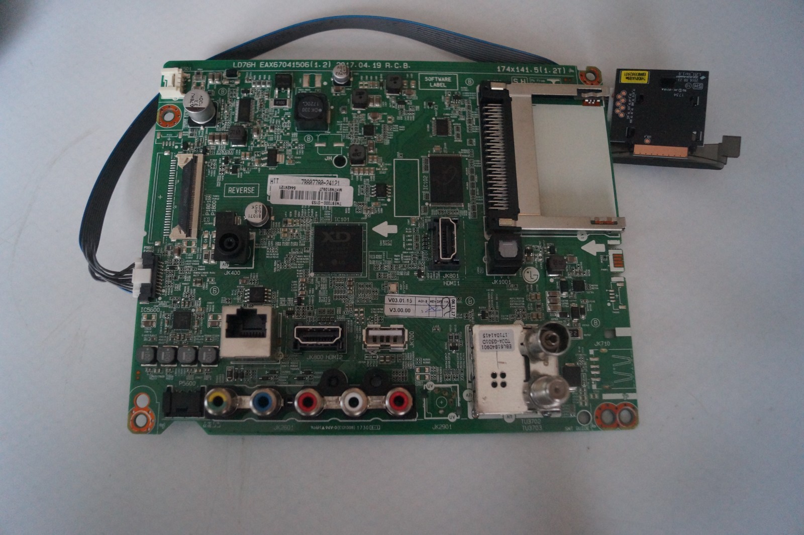MAIN BOARD EAX67041506(1.2) EBT64424121 FOR 43″ LG 43LJ515V  HC430DUN-SLVX1-A11X