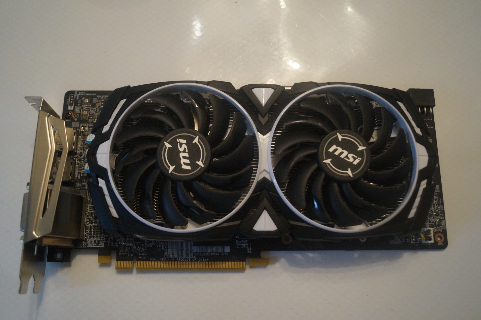 MSI Radeon RX 580 ARMOR 8G OC 8GB GDDR5 Graphics Card (RX-580-ARMOR-8G-OC) USED