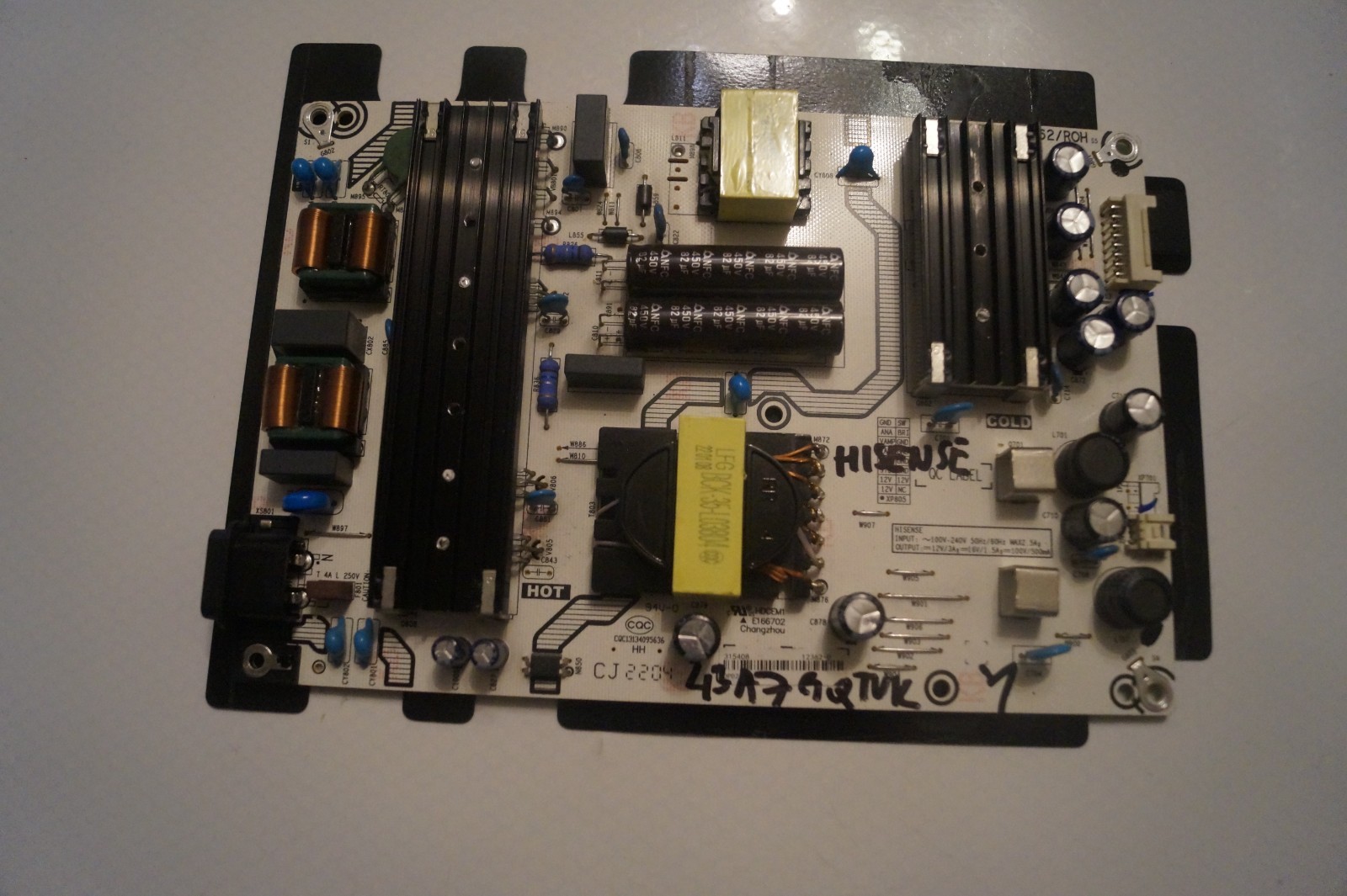 PSU POWER SUPPLY BOARD RSAG7.820.7299/ROH FOR 43″ HISENSE 43A7GQTUK