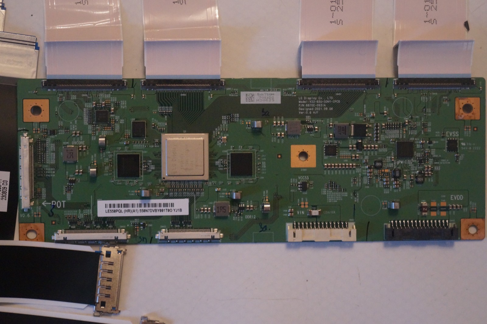 T-CON BOARD 6870C-0931A FOR 55″ SONY XR-55A80L YDCM055UNG01