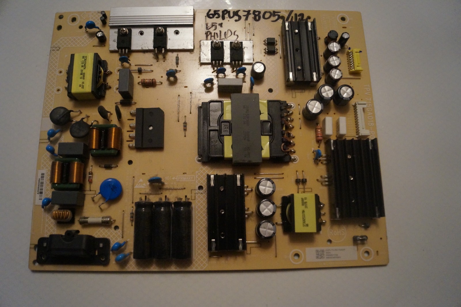 PSU POWER SUPPLY BOARD 715GA018-P01-006-003S FOR 65″  PHILIPS 65PUS7805/12