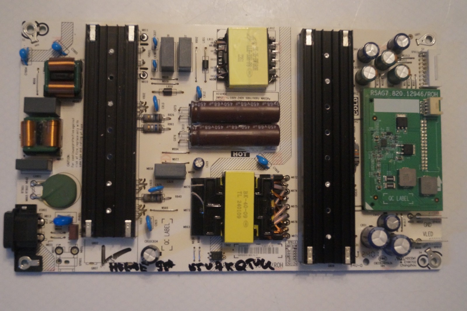 PSU POWER SUPPLY BOARD RSAG7.820.13014/ROH FOR 55″ HISENSE 55U7KQTUK