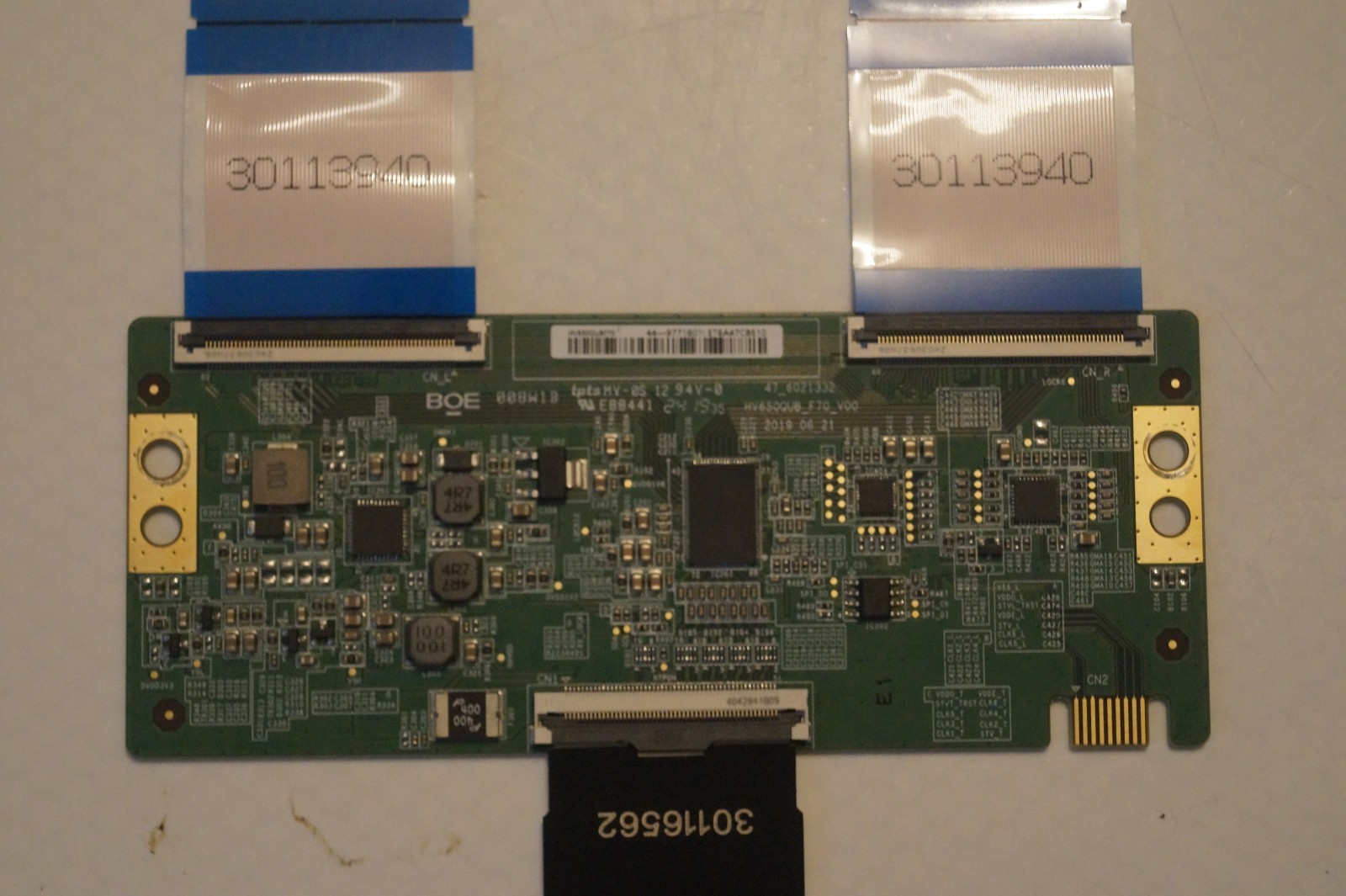 TCON BOARD & CABLE HV650QUB_F70_V00 65″ TOSHIBA 65UV2F53DB VES650QNFB-N2-Z01