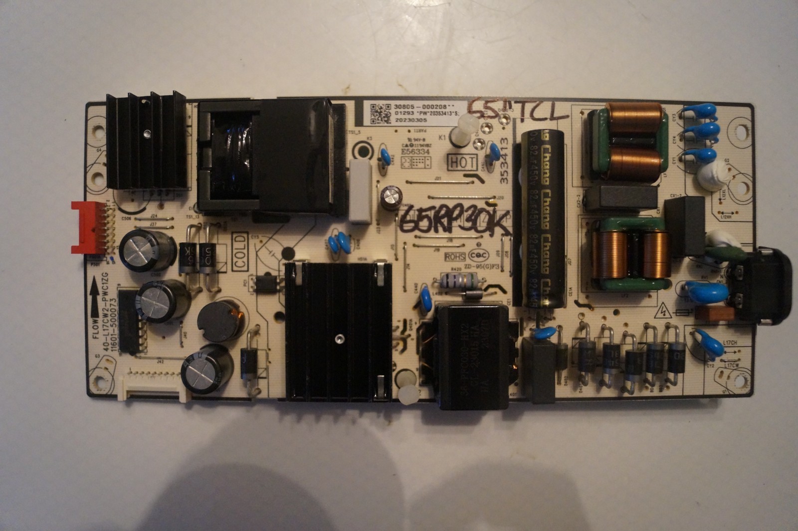 PSU POWER SUPPLY BOARD 20230305 FOR 55″ TCL 55RP630K LED TV