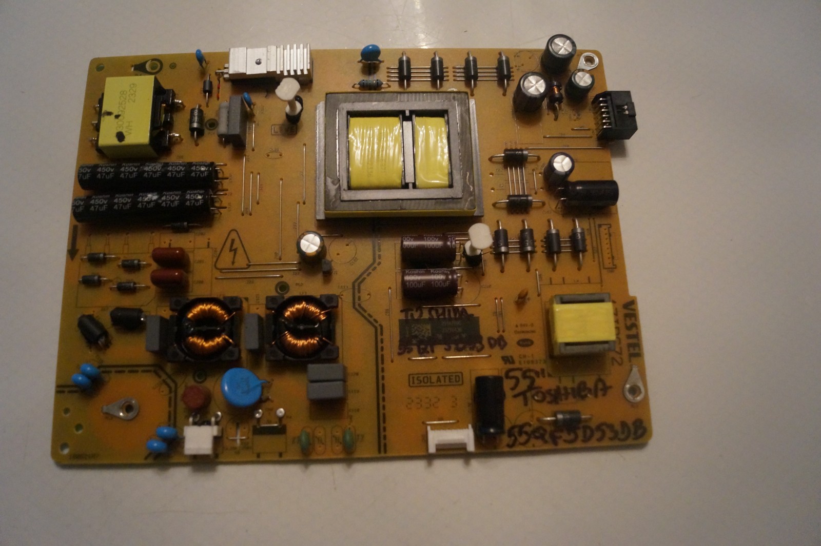 PSU POWER SUPPLY BOARD 17IPS72 23776436 FOR 55″ TOSHIBA 55QF5D53DB