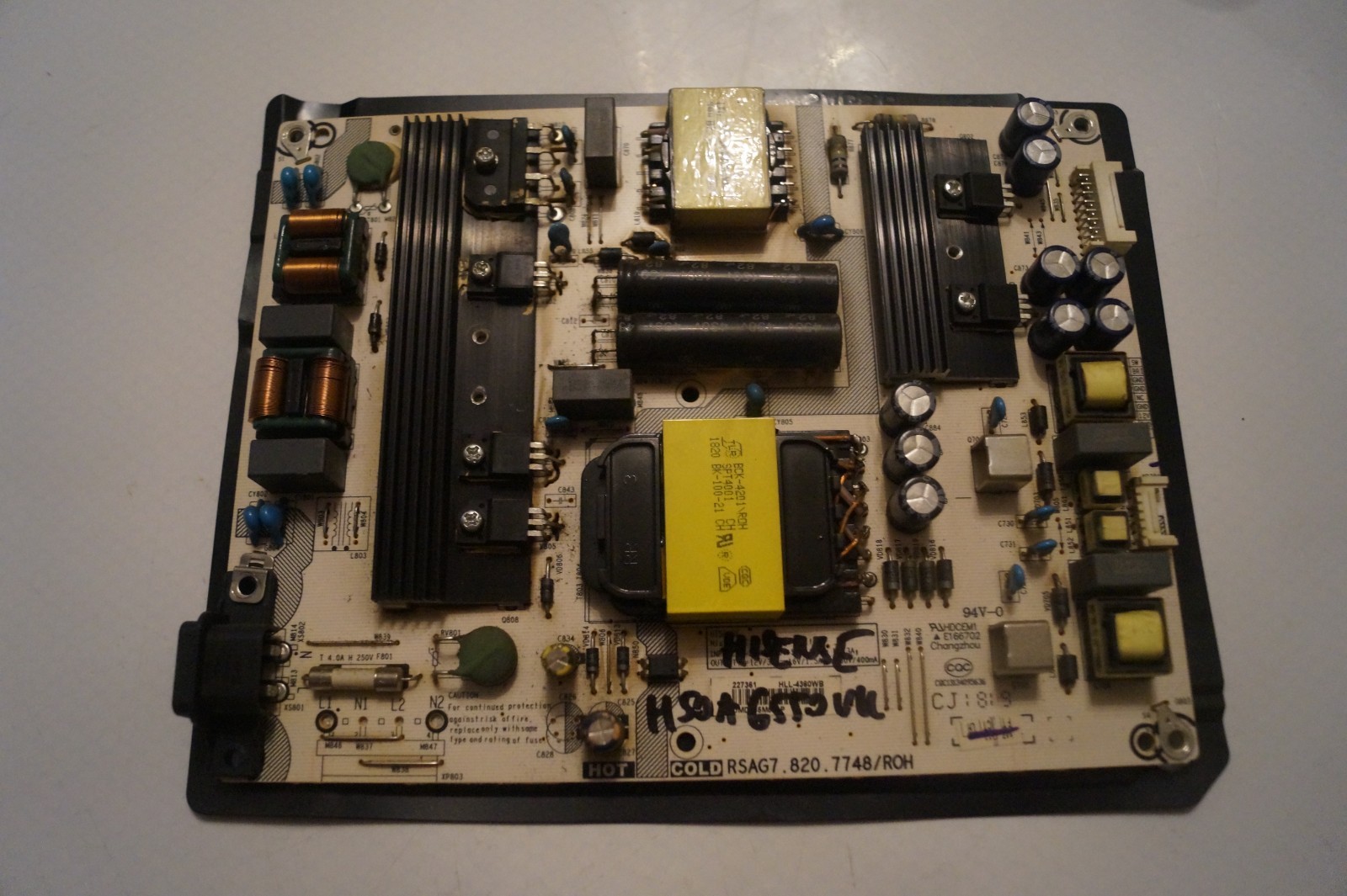 PSU POWER SUPPLY BOARD RSAG7.820.7748/ROH FOR 50″ HISENSE H50A6550UK