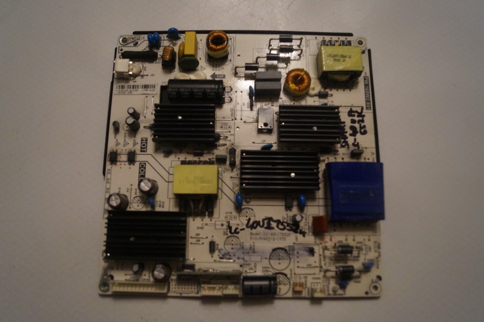 PSU POWER SUPPLY BOARD PW.168W2.801 FOR 40″ SHARP LC-40UI7352K LC-40UI7552K TV