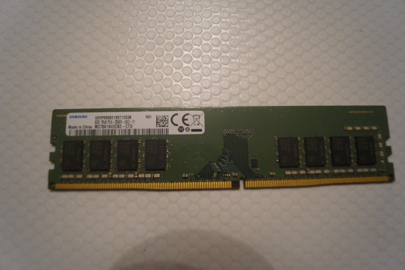 Samsung 8GB 1Rx8 PC4-2666v DDR4 M378A1K43CB2-Ctd dektop RAM, FULLY WORKING