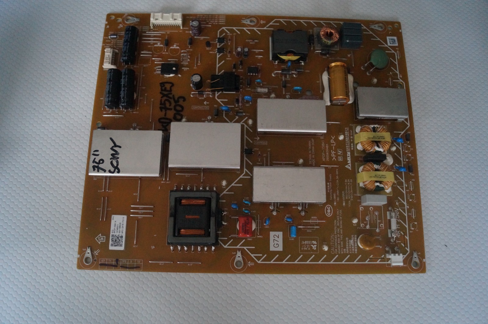 PSU POWER SUPPLY BOARD 147468311 APDP-158A1 FOR 75″ SONY KD-75XE9005