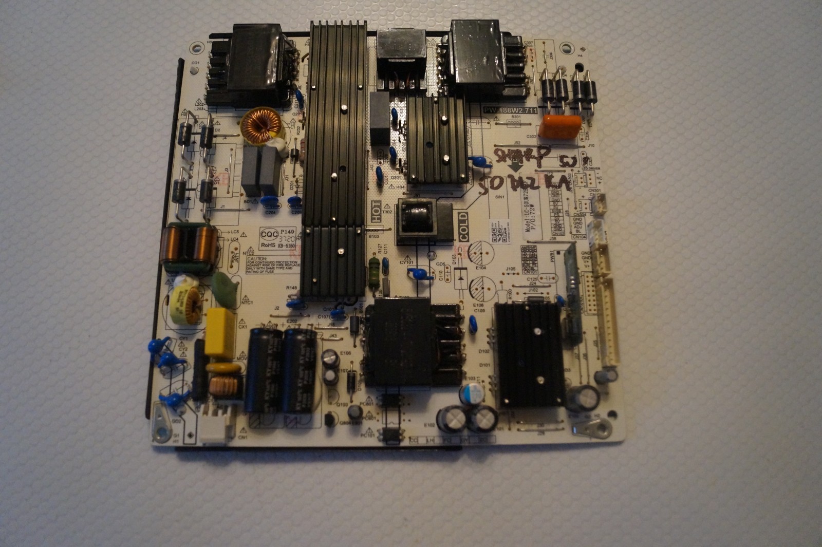 PSU POWER SUPPLY BOARD PW.188W2.711 FOR 50″ SHARP 50BL2KA