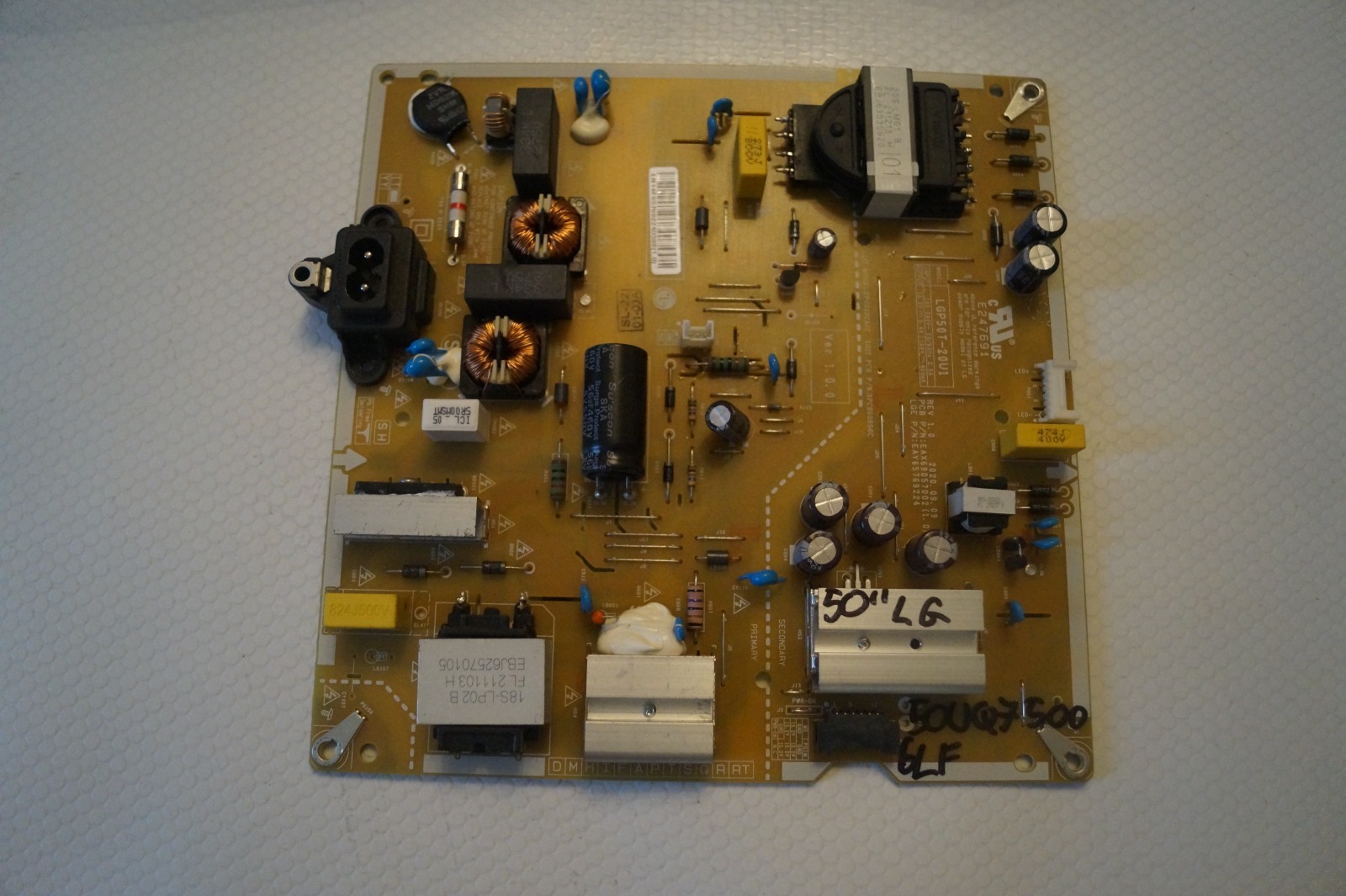 PSU POWER SUPPLY BOARD EAX69057002 (1.0) EAY65769224 FOR 50″ LG 50UQ75006LF