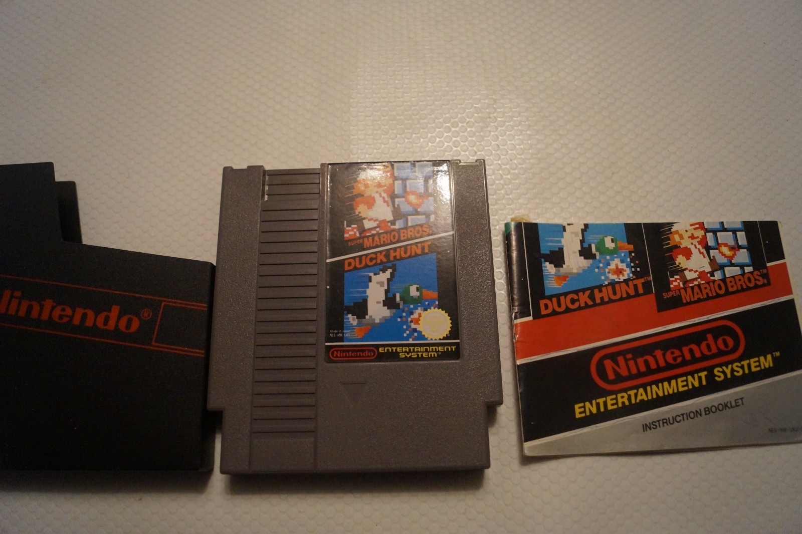 Nintendo  – Super Mario Bros / Duck Hunt – NES – Working with sleeve and manual