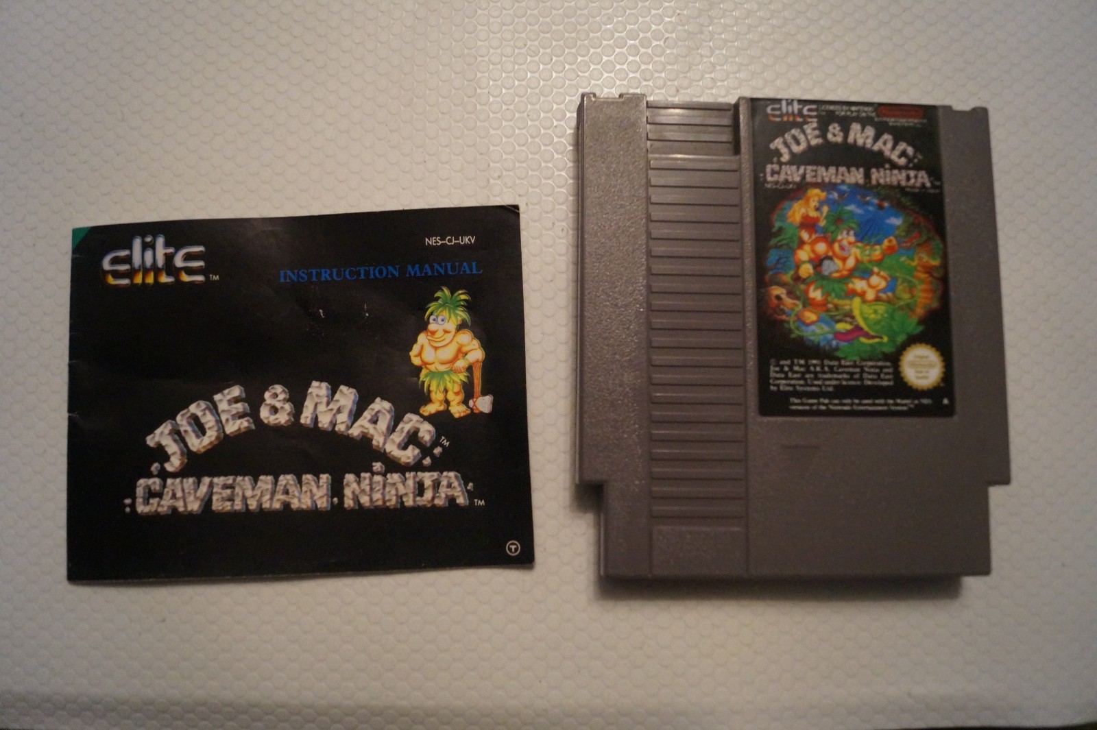 Joe & Mac Caveman Ninja – Nintendo NES Classic Action Adventure Video Game